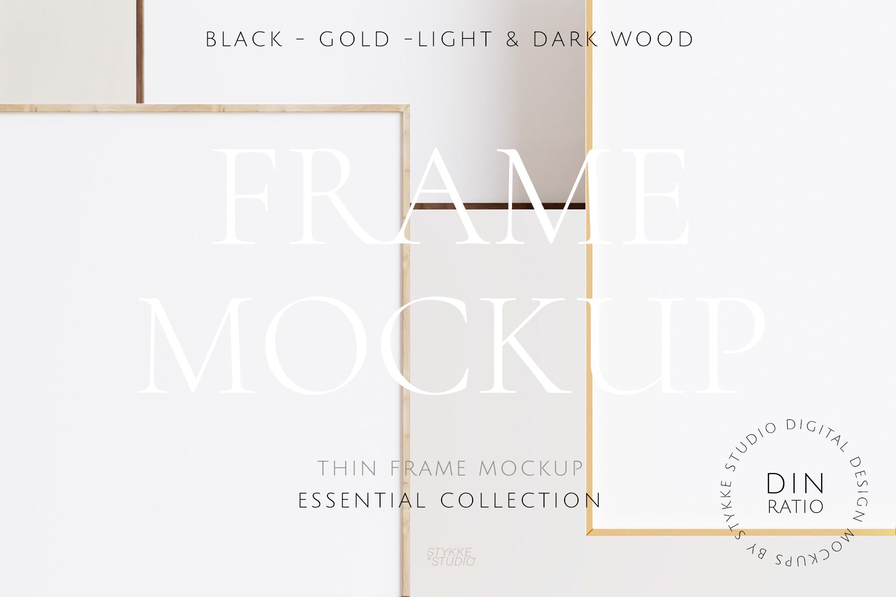 Frame Mockup 2:3 Landscape, Horizontal Frame Mockup