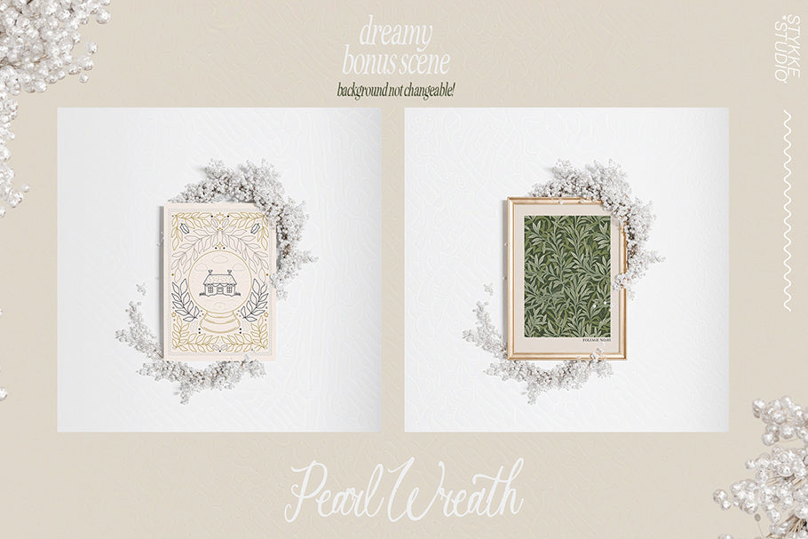 A LITTLE WINTER | frame & paper mockups