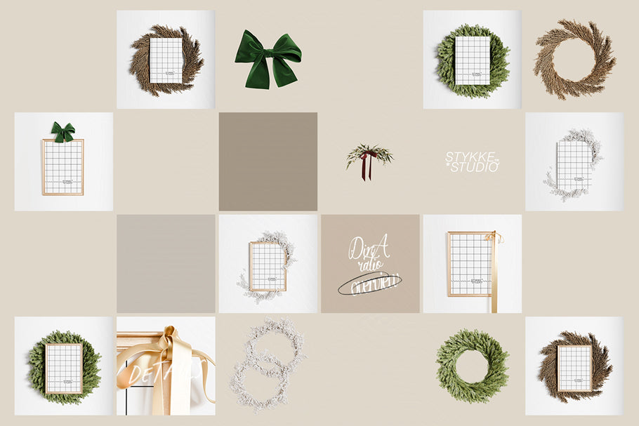 A LITTLE WINTER | frame & paper mockups