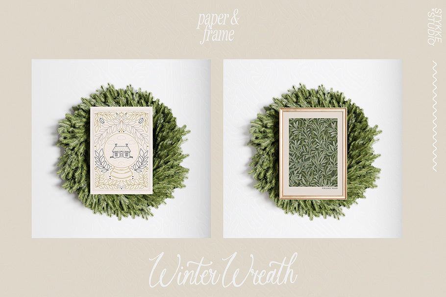 A LITTLE WINTER | frame & paper mockups