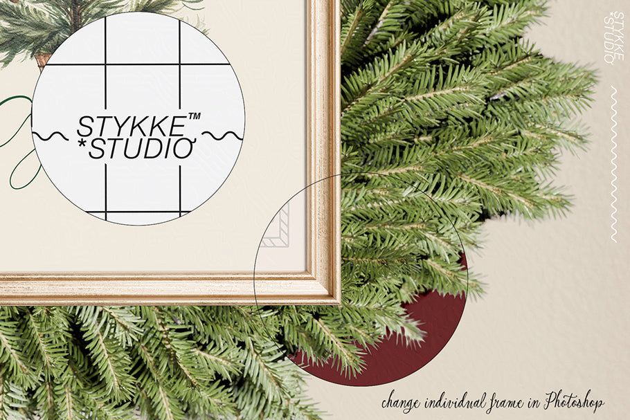 A LITTLE WINTER | frame & paper mockups