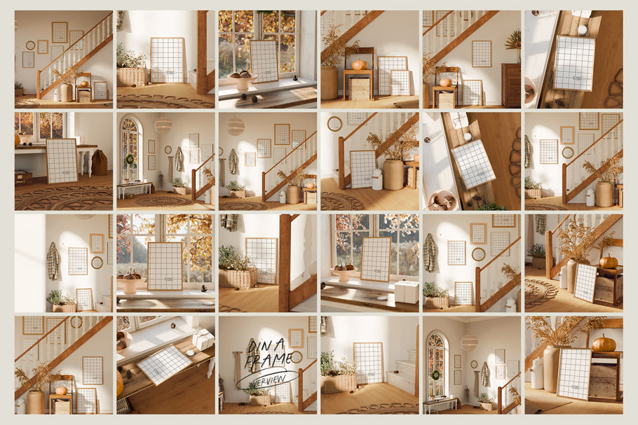 AUTUMN FARMHOUSE NO. 76 | Frame Mockup Set