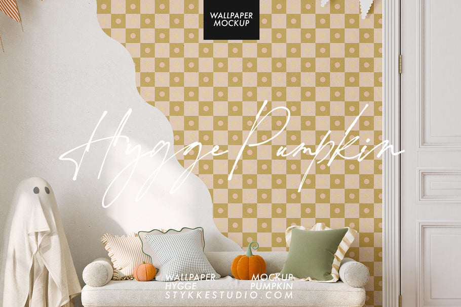 WALLPAPER MOCKUP | Hygge Pumpkin