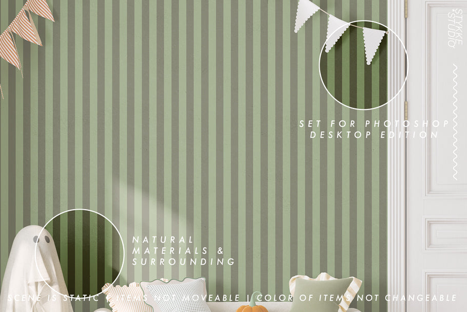WALLPAPER MOCKUP | Hygge Pumpkin