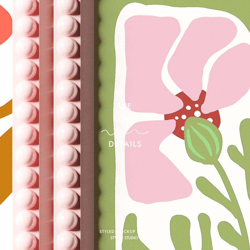 Bobbin Frame No 95 | Frame Mockup 655 Pink