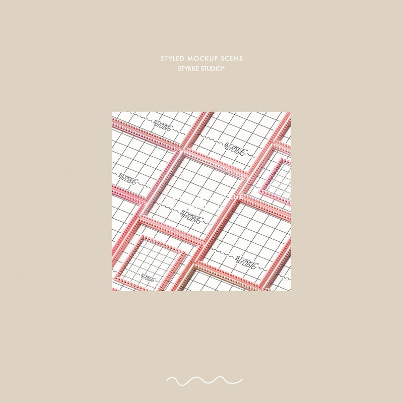 Bobbin Frame No 95 | Frame Mockup 657 Pink