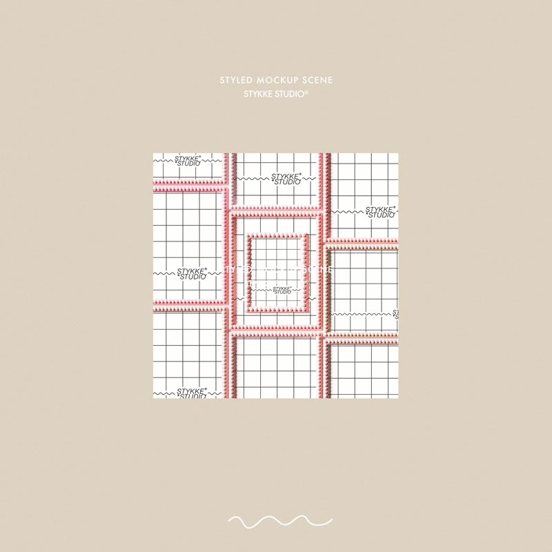 Bobbin Frame No 95 | Frame Mockup 655 Pink