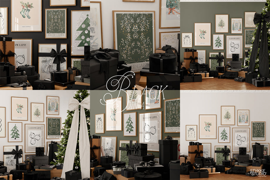 BOX & BOW NO. 98 | Festive Gallery Frame Mockup Set