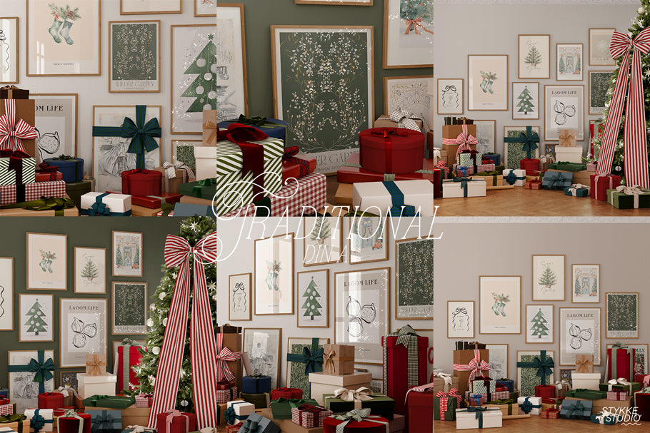 BOX & BOW NO. 98 | Festive Gallery Frame Mockup Set
