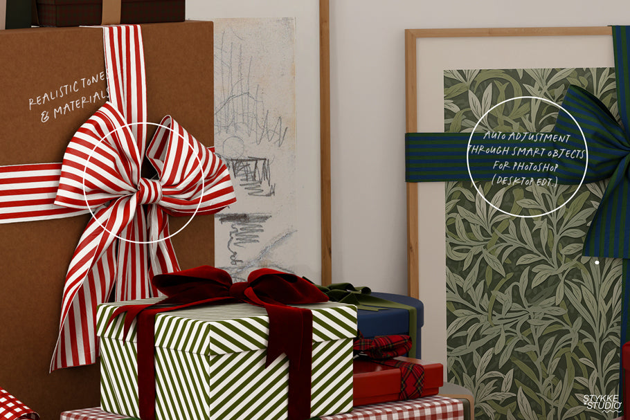 BOX & BOW NO. 98 | Festive Gallery Frame Mockup Set