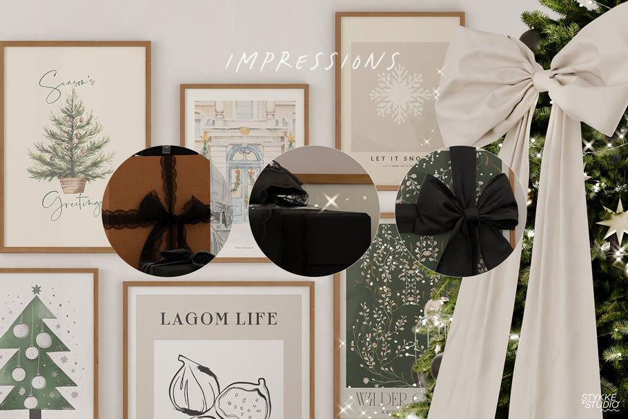 BOX & BOW NO. 98 | Festive Gallery Frame Mockup Set