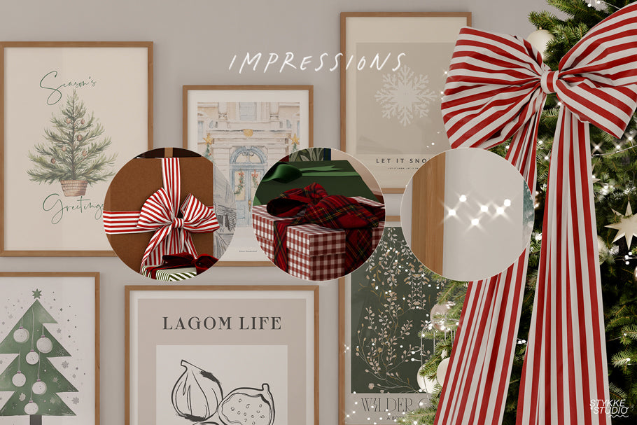 BOX & BOW NO. 98 | Festive Gallery Frame Mockup Set