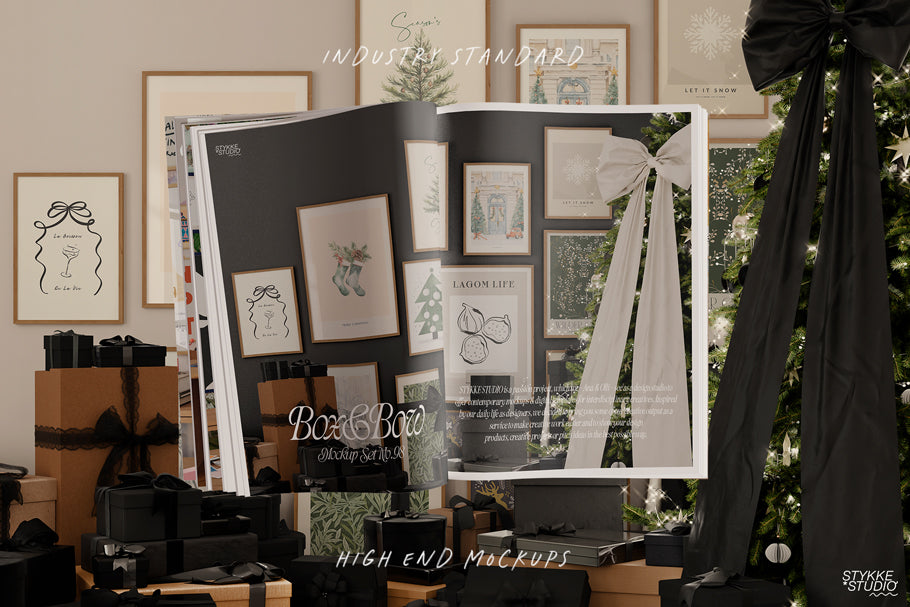 BOX & BOW NO. 98 | Festive Gallery Frame Mockup Set