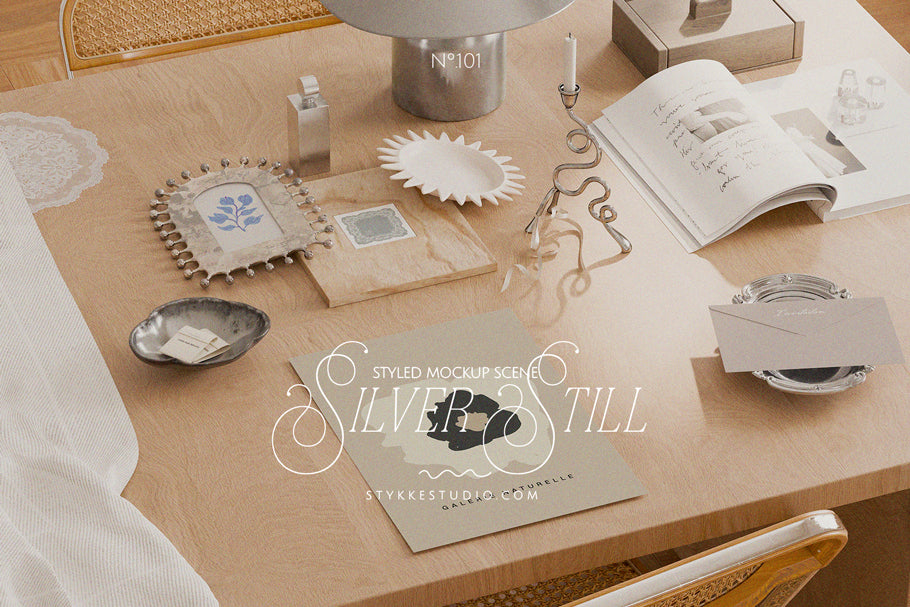 SILVER STILL NO. 101 | Frame, Poster & iPad Mockup Set
