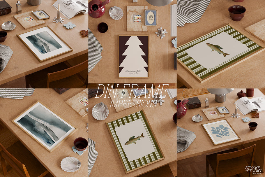 BURGUNDY STILL NO. 100 | Frame, Poster & iPad Mockup Set