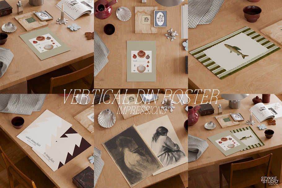 BURGUNDY STILL NO. 100 | Frame, Poster & iPad Mockup Set