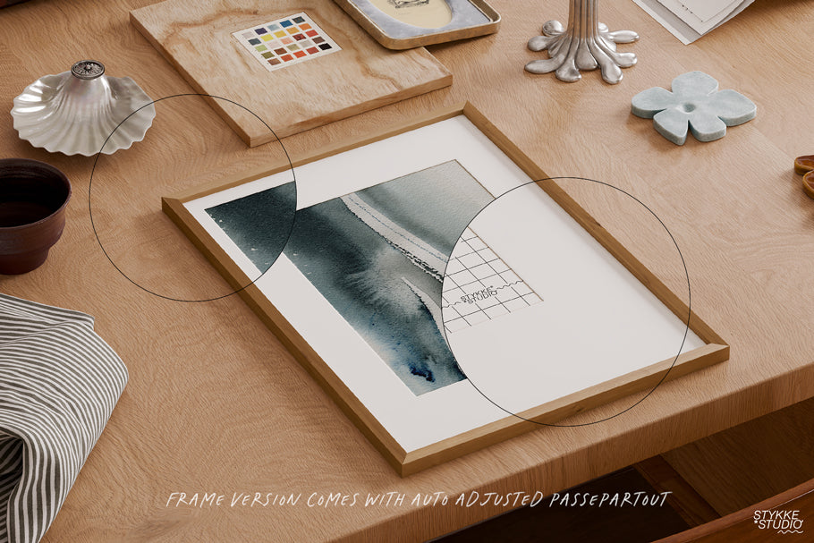 BURGUNDY STILL NO. 100 | Frame, Poster & iPad Mockup Set