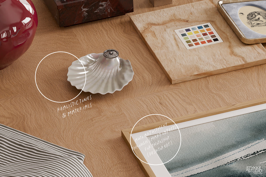 BURGUNDY STILL NO. 100 | Frame, Poster & iPad Mockup Set