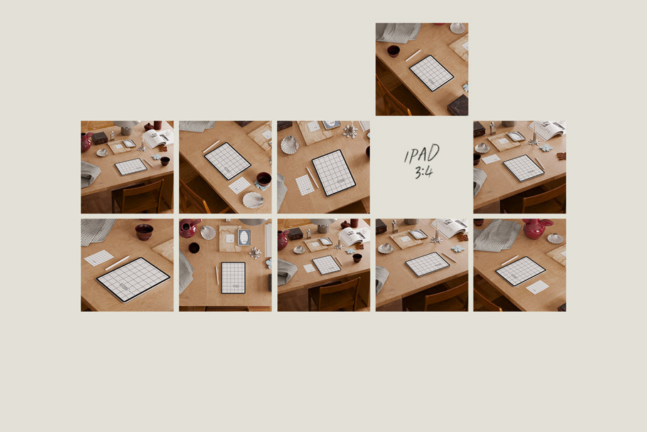 BURGUNDY STILL NO. 100 | Frame, Poster & iPad Mockup Set