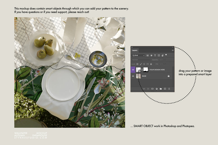 TABLECLOTH MOCKUP | Countryside