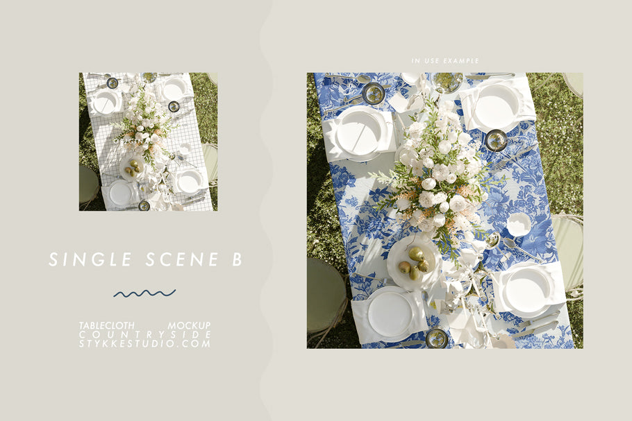 TABLECLOTH MOCKUP | Countryside