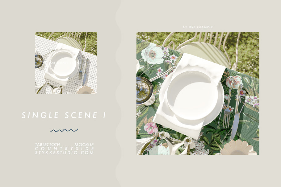 TABLECLOTH MOCKUP | Countryside