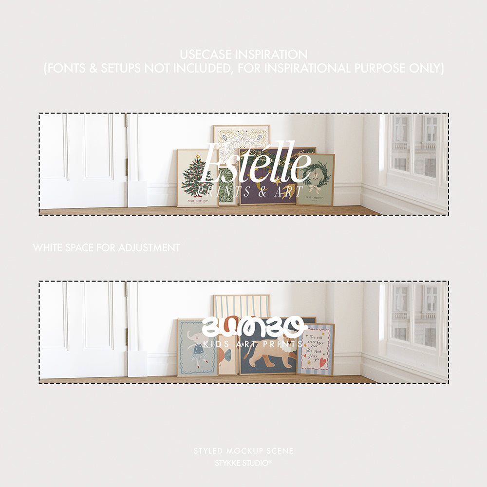Shop Banner Mockup 10 | for Poster & Art Shops
