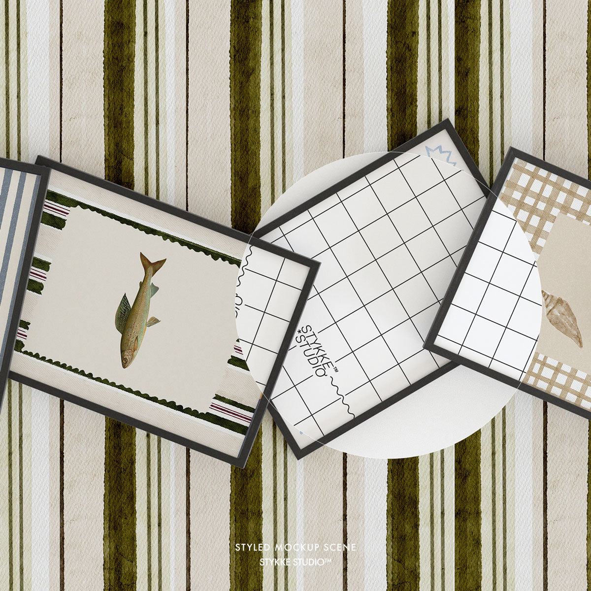 Etsy Shop Banner Black Frame Mockup 09 | for Poster & Art Shops