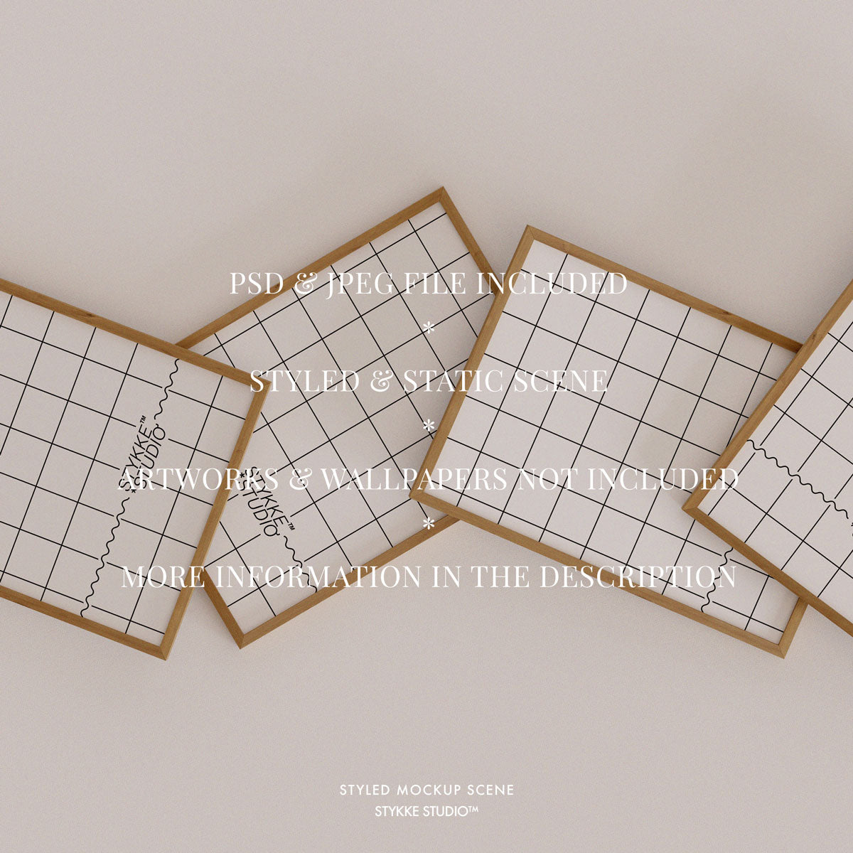 Etsy Shop Banner Wooden Frame Mockup 09 | for Poster & Art Shops