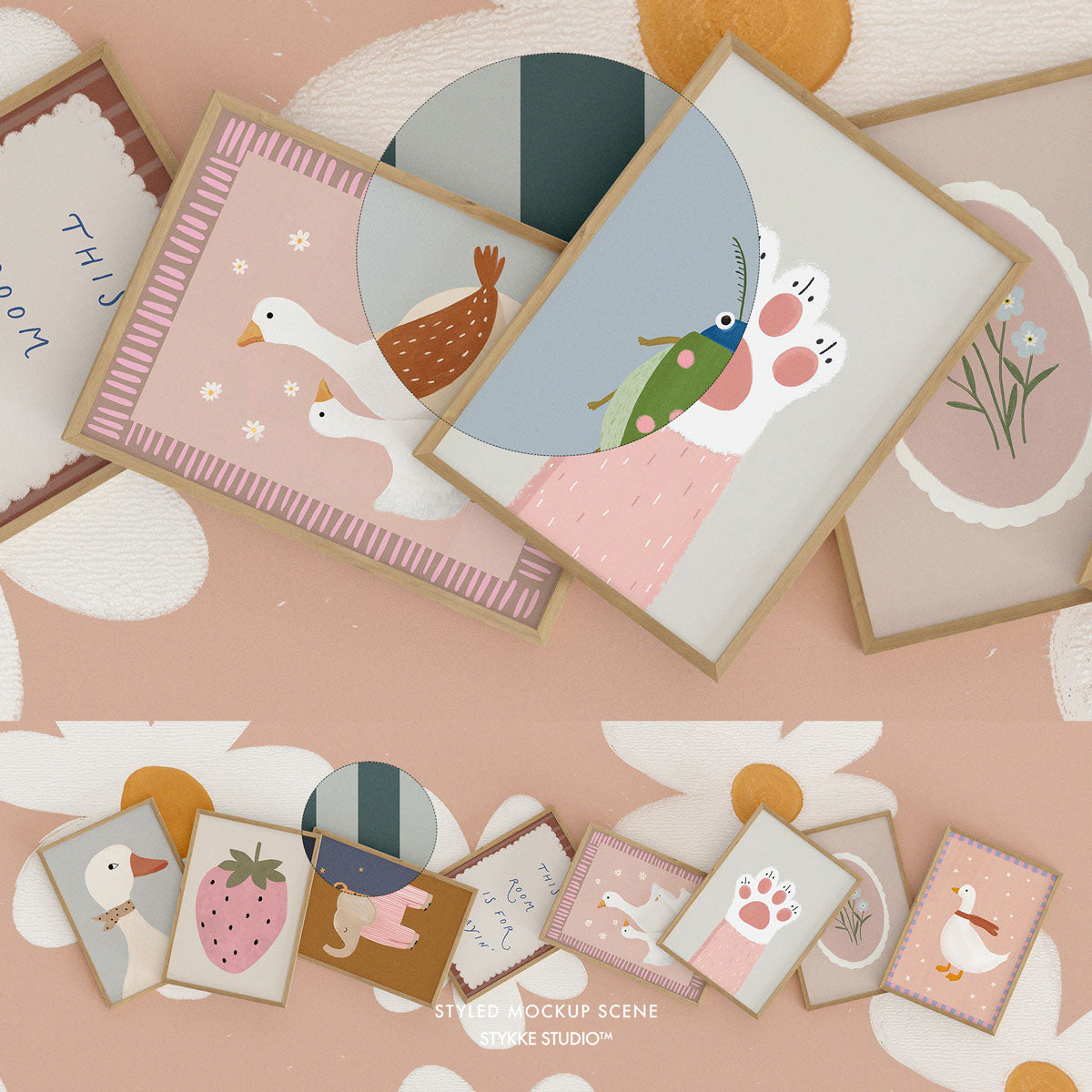 Etsy Shop Banner Wooden Frame Mockup 09 | for Poster & Art Shops