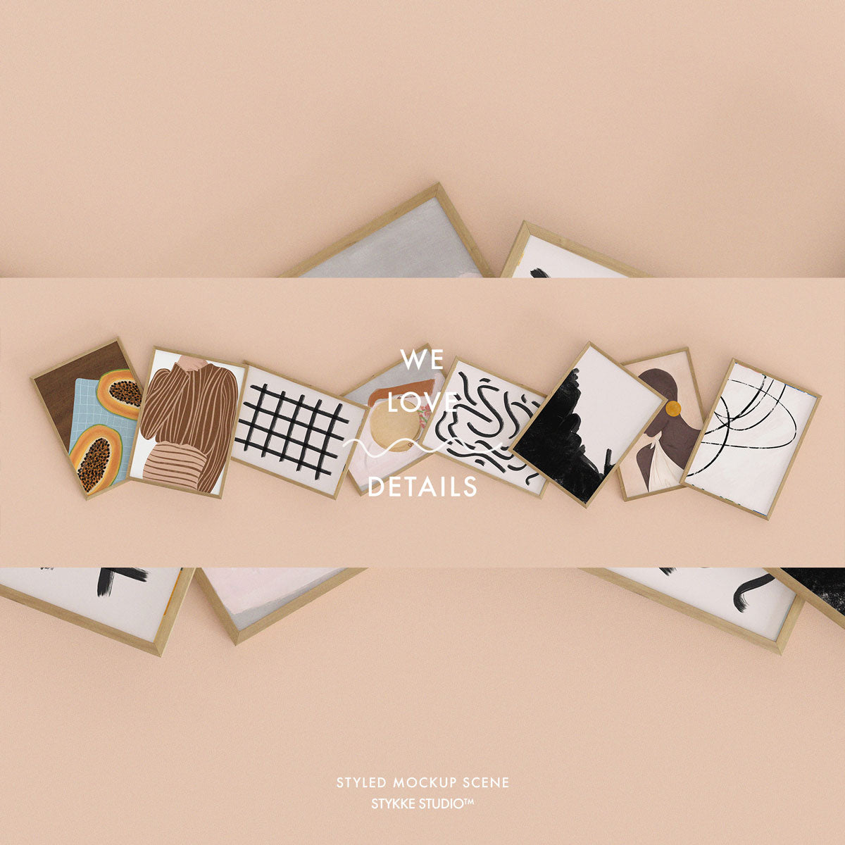Etsy Shop Banner Wooden Frame Mockup 09 | for Poster & Art Shops