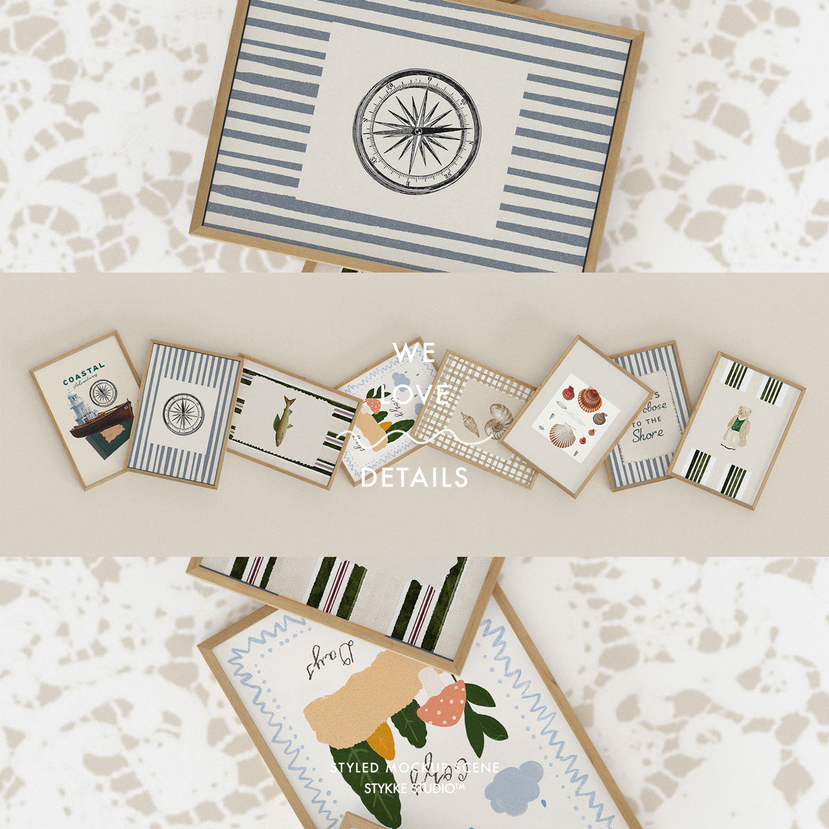 Etsy Shop Banner Wooden Frame Mockup 09 | for Poster & Art Shops
