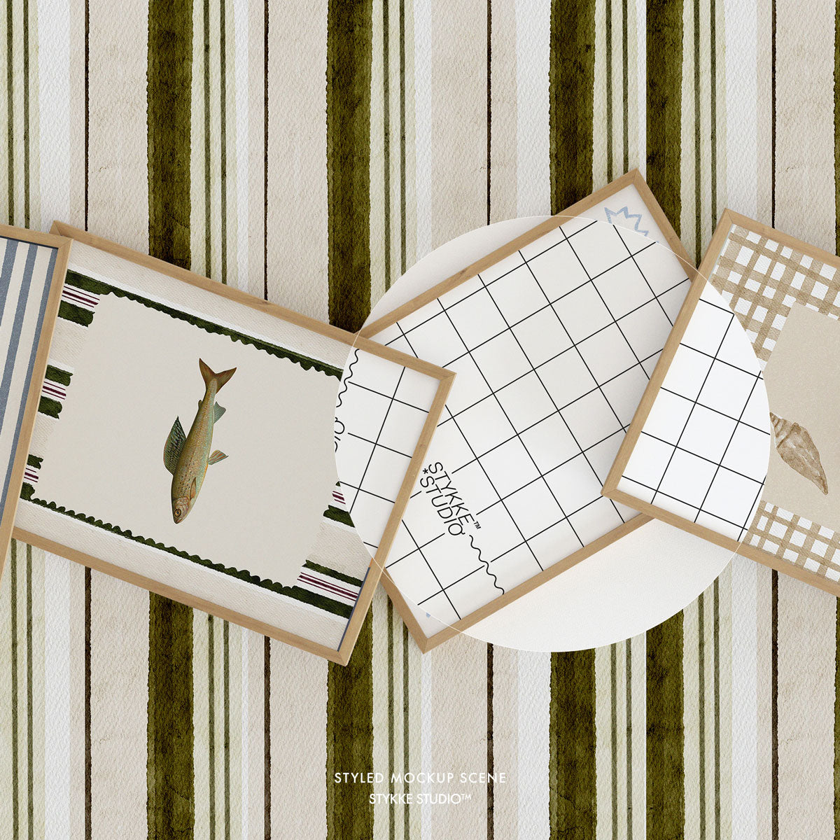 Etsy Shop Banner Wooden Frame Mockup 09 | for Poster & Art Shops