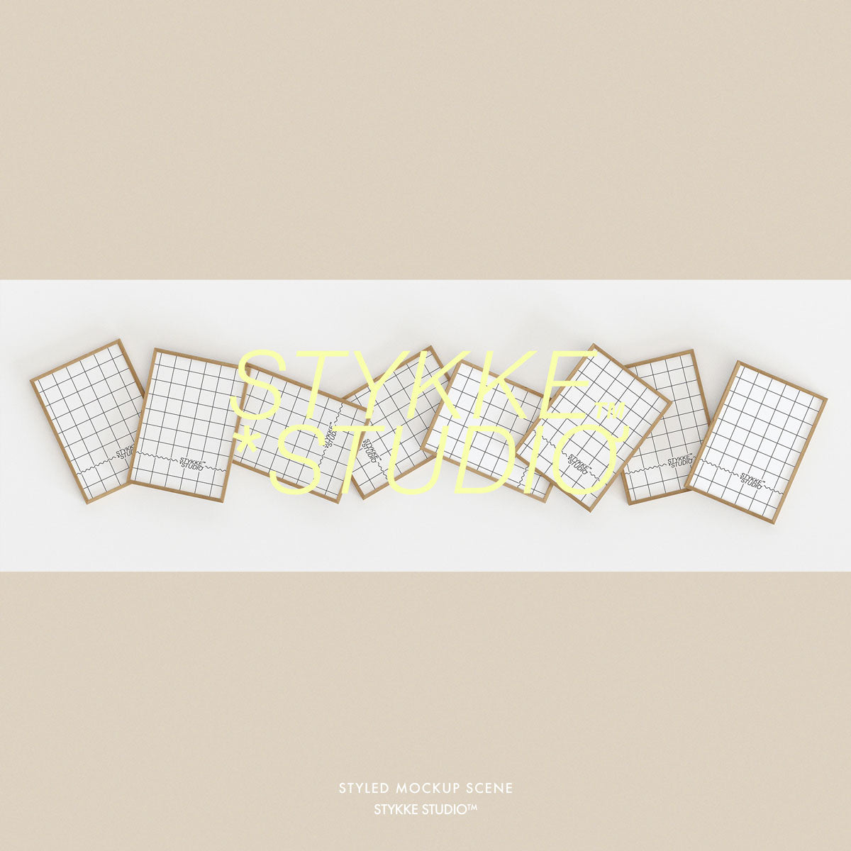 Etsy Shop Banner Wooden Frame Mockup 09 | for Poster & Art Shops