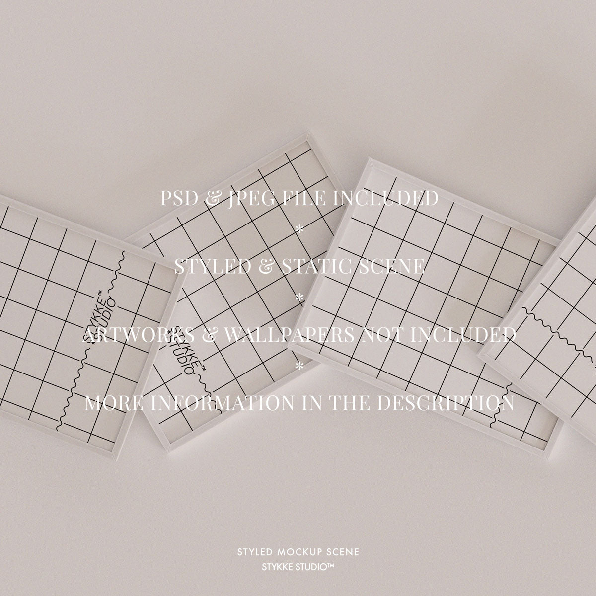 Etsy Shop Banner White Frame Mockup 09 | for Poster & Art Shops