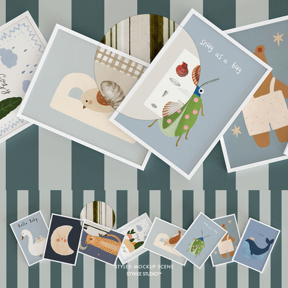 Etsy Shop Banner White Frame Mockup 09 | for Poster & Art Shops
