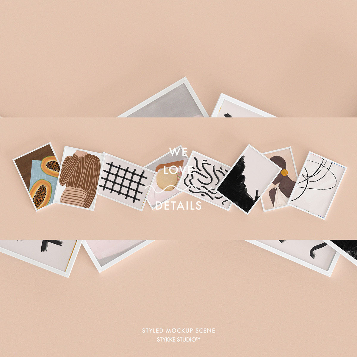 Etsy Shop Banner White Frame Mockup 09 | for Poster & Art Shops