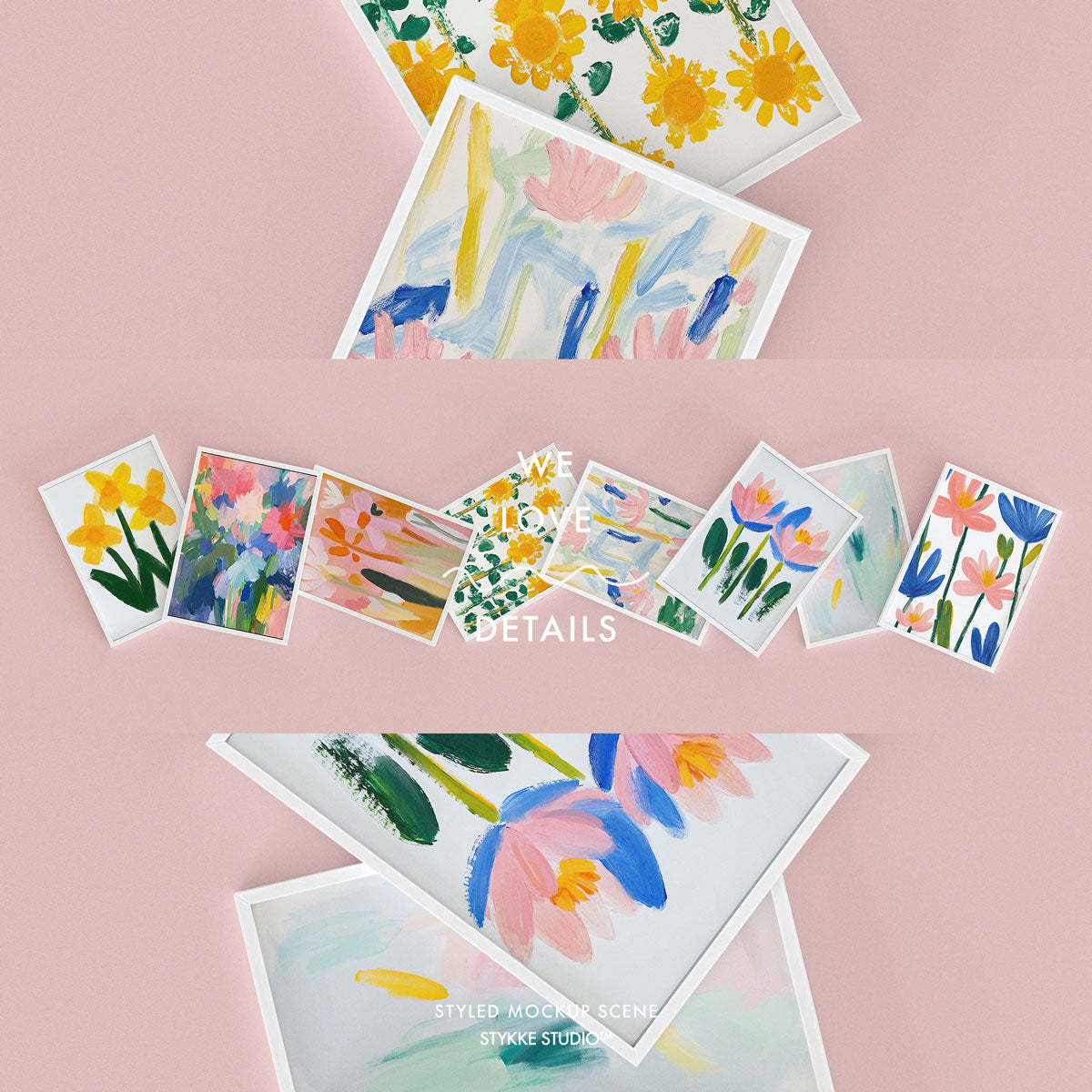 Etsy Shop Banner White Frame Mockup 09 | for Poster & Art Shops