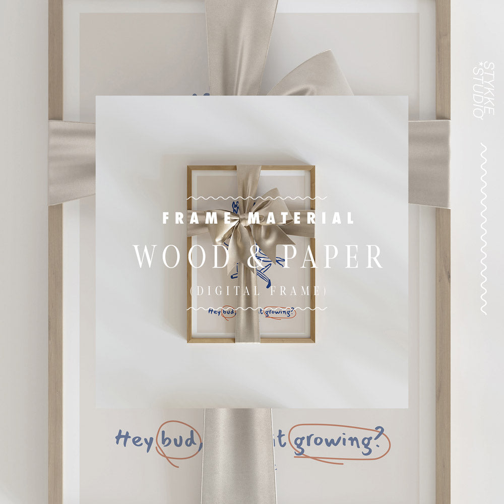 Festive Frame Mockup Gift & Bow | Champagne 1242