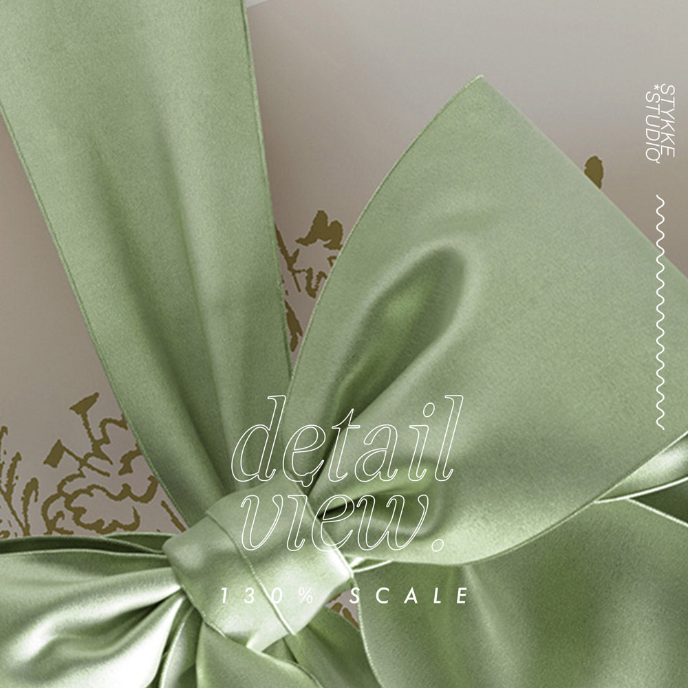 Festive Frame Mockup Gift & Bow | Champagne 1243