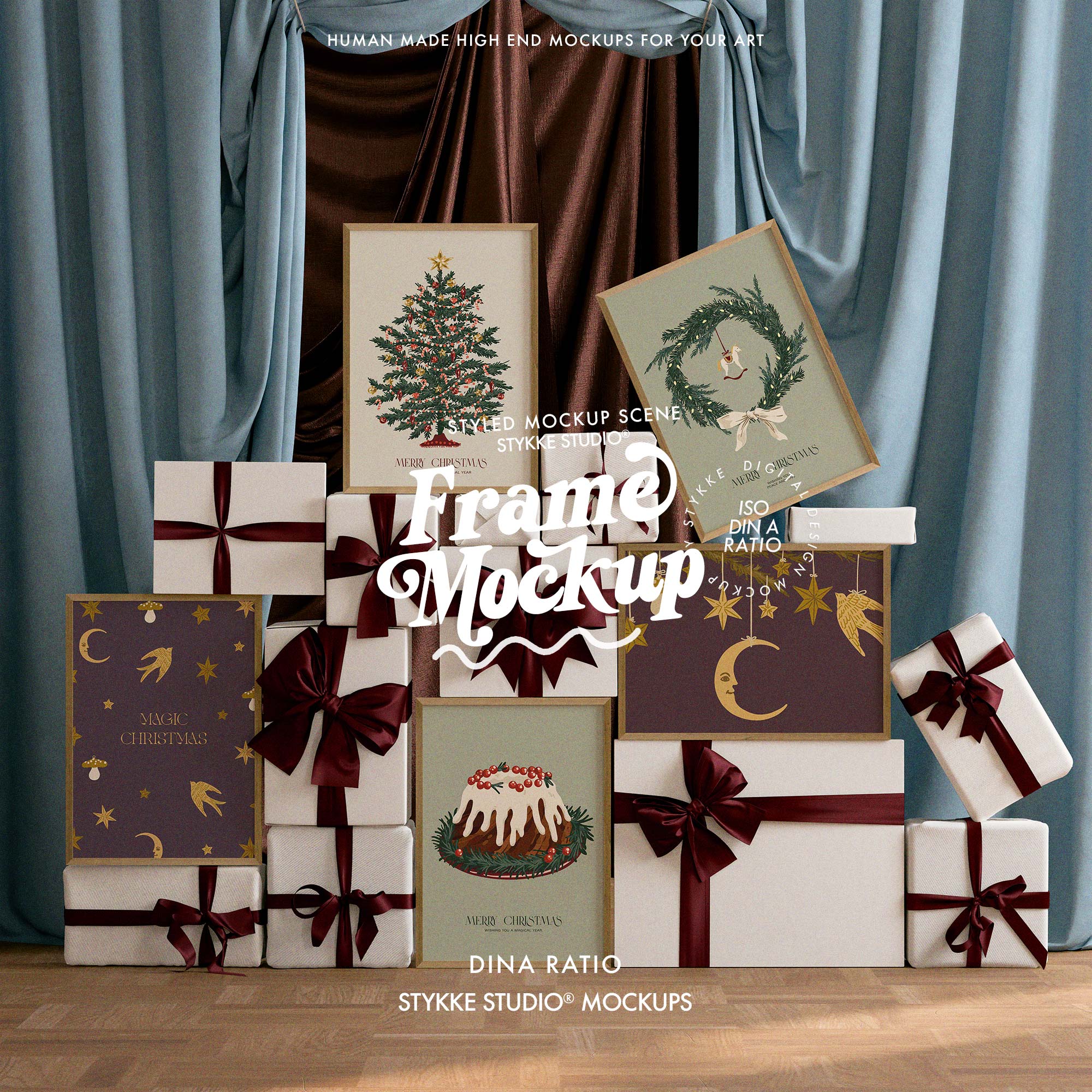 Box Frame Website Festive Christmas Boxes | Frame Mockup Freebie – Stykke Studio