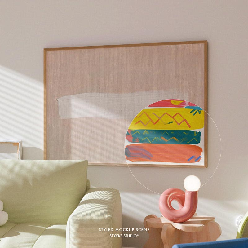 Poppy Daisy No 84 | Frame Mockup 375 - Horizontal
