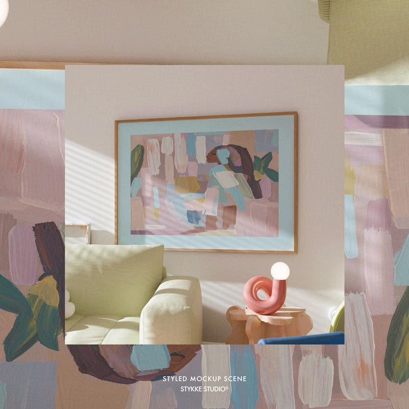 Poppy Daisy No 84 | Frame Mockup 375 - Horizontal