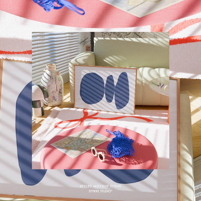 Poppy Daisy No 84 | Frame Mockup 335 - Horizontal
