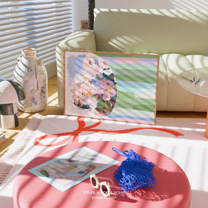 Poppy Daisy No 84 | Frame Mockup 335 - Horizontal