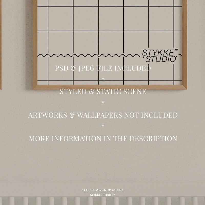 Frame Mockup Nursery | 3 Frames – Stykke Studio