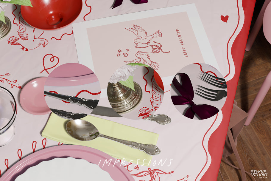 ROCOCO GIRL DINNER  NO. 83 | Poster Mockup Set