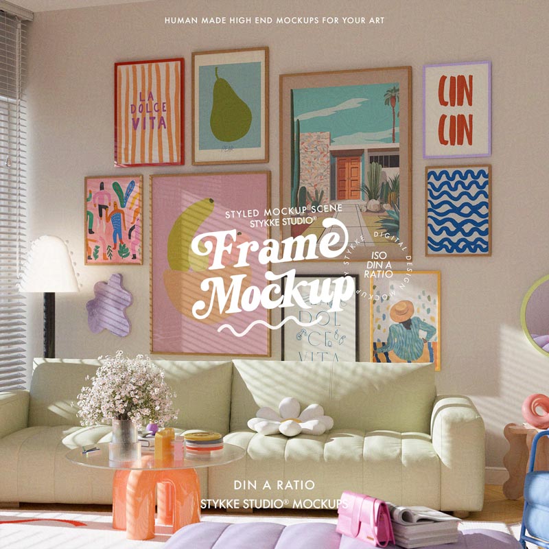 Poppy Daisy No 84 | Frame Mockup 367 - Vertical