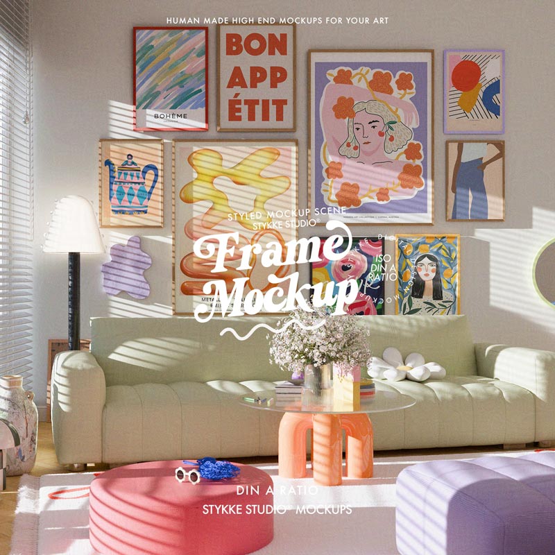 Poppy Daisy No 84 | Frame Mockup 350 - Vertical