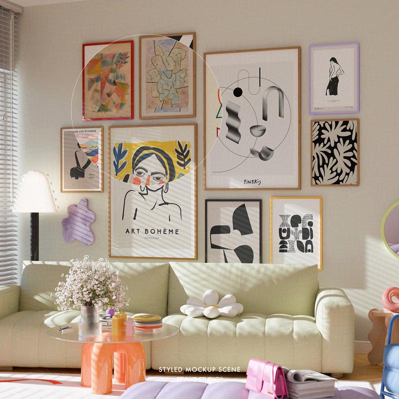 Poppy Daisy No 84 | Frame Mockup 367 - Vertical